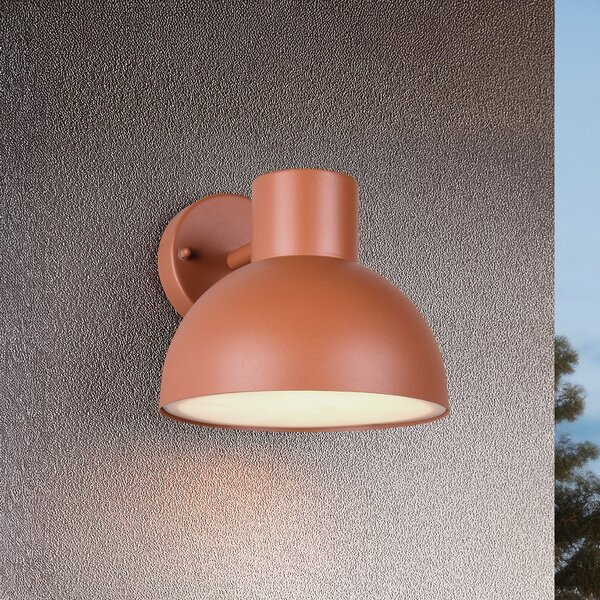 Trio Lighting Aplică de exterior Elbe, cais, aluminiu turnat sub presiune, E27, reglabil, Portocaliu, Aluminiu, Scandinavă