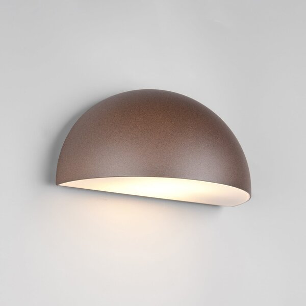 Trio Lighting Aplică de exterior Maas, maro ruginiu, aluminiu turnat sub presiune, E27, reglabil, Maro / Rugină, Aluminiu, Scandinavă