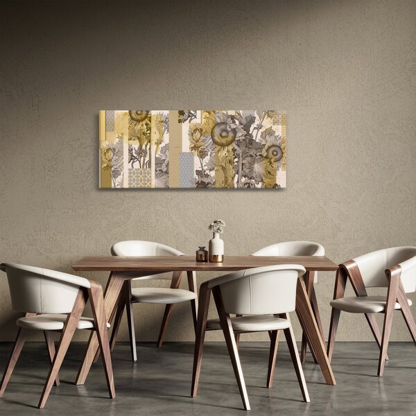 Tablou - Colaj cu floarea-soarelui (120x50 cm)