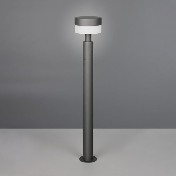 Trio Lighting Bornă luminoasă LED Mackenzie, înălțime 95 cm, antracit, aluminiu turnat, Gri, Aluminiu, Modern