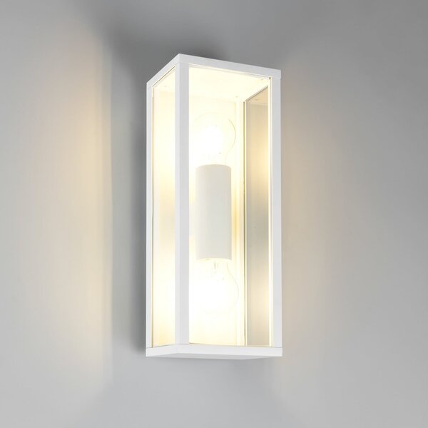 Trio Lighting Aplică de exterior Garonne, alb mat, aluminiu turnat sub presiune, E27, Alb, Aluminiu, Modern