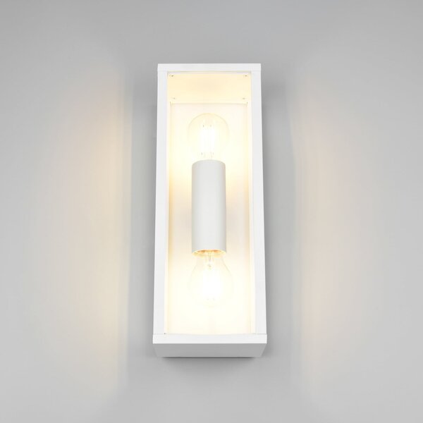 Trio Lighting Aplică de exterior Garonne, alb mat, aluminiu turnat sub presiune, E27, Alb, Aluminiu, Modern