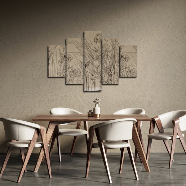 Tablou - Contururile plantelor (150x105 cm)