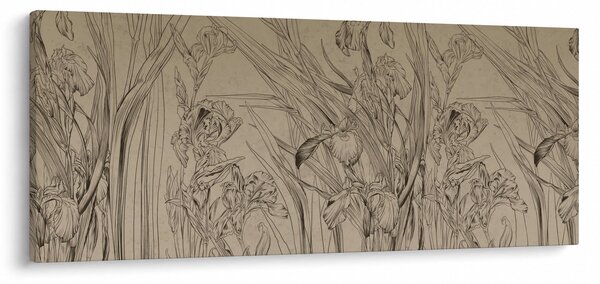 Tablou - Contururile plantelor (120x50 cm)