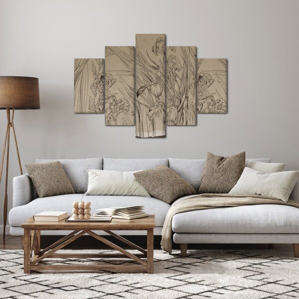 Tablou - Contururile plantelor (150x105 cm)