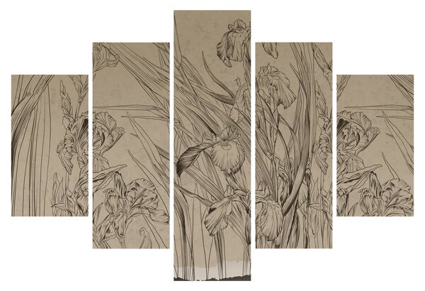 Tablou - Contururile plantelor (150x105 cm)