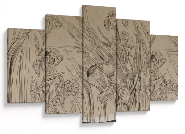 Tablou - Contururile plantelor (150x105 cm)
