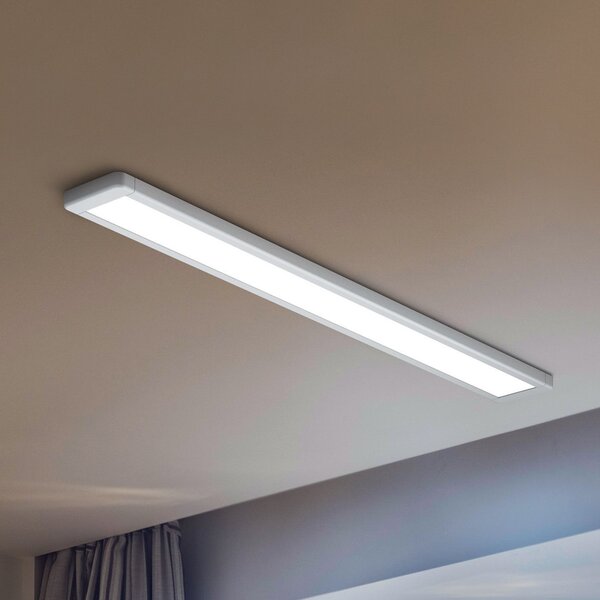OSRAM Plafonieră LED OFFICE LINE, albă, 122 cm, metal, Alb, Studiu / Birou, Aluminiu