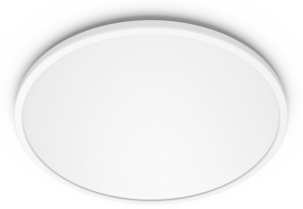 Philips LED SuperSlim set de 2 bucăți alb IP44 Ø 25cm 2.700K, reglabil, Alb, Studiu / Birou, Plastic, Modern