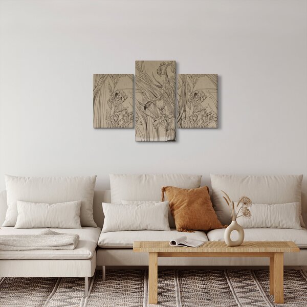 Tablou - Contururile plantelor (90x60 cm)