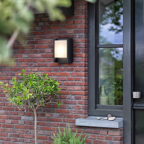 Philips LED lampă de perete pentru exterior Arbour 1 bec, pachet 2, 2.700 K, Gri, Aluminiu, Modern