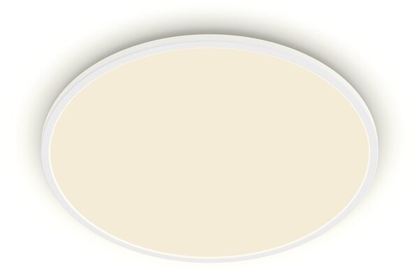 Philips plafonieră LED SuperSlim set de 2 bucăți IP44 Ø 25cm 4.000K, reglabil, Alb, Studiu / Birou, Plastic, Modern