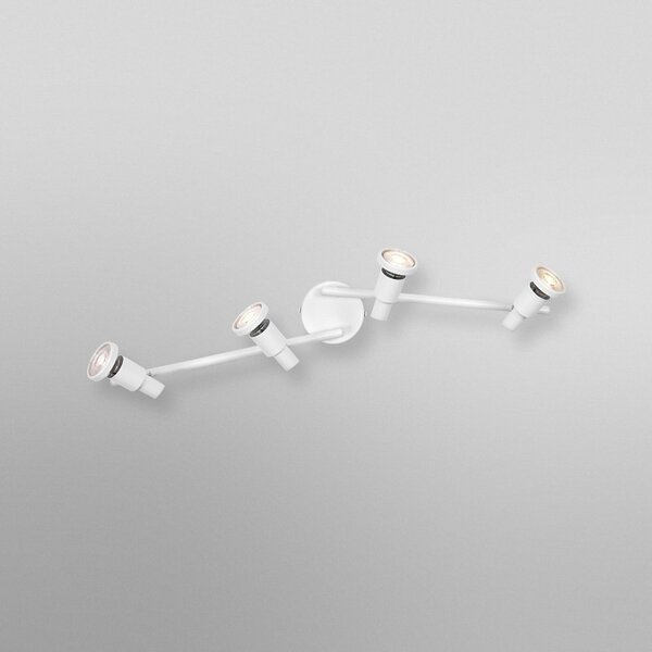 OSRAM Spot de tavan OSRAM, alb, 4 becuri, metal, GU10-LED 927 dimabil, reglabil, Alb, Metal