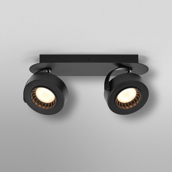 OSRAM Spot LED VENUS negru 2 becuri metal 3.000 K, Negru, Camera de zi / sufragerie, Metal, Modern