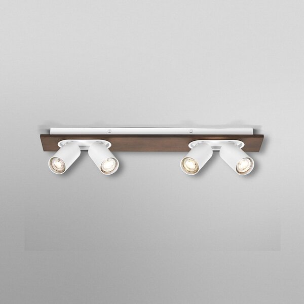 OSRAM Spot de tavan MERCURY, alb, 4 spoturi GU10-LED 927 dimabil, reglabil, Alb, Camera de zi / sufragerie, Metal, Modern
