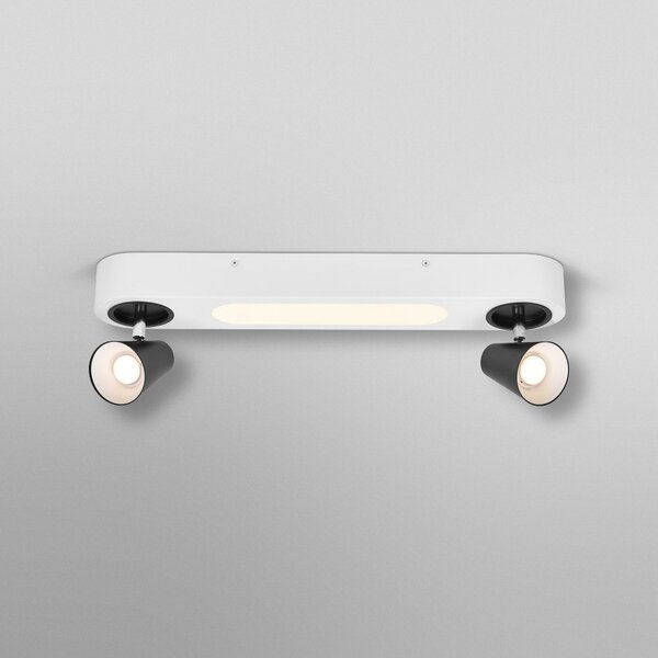 OSRAM Plafonieră LED NEPTUNE CLICK-SELECT, 2 spoturi, alb, Alb, Camera de zi / sufragerie, Metal, Modern