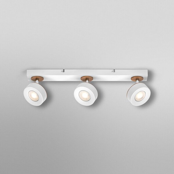 OSRAM Spot LED PLUTO, alb, 3 spoturi metalice 3.000 K, Alb, Camera de zi / sufragerie, Metal