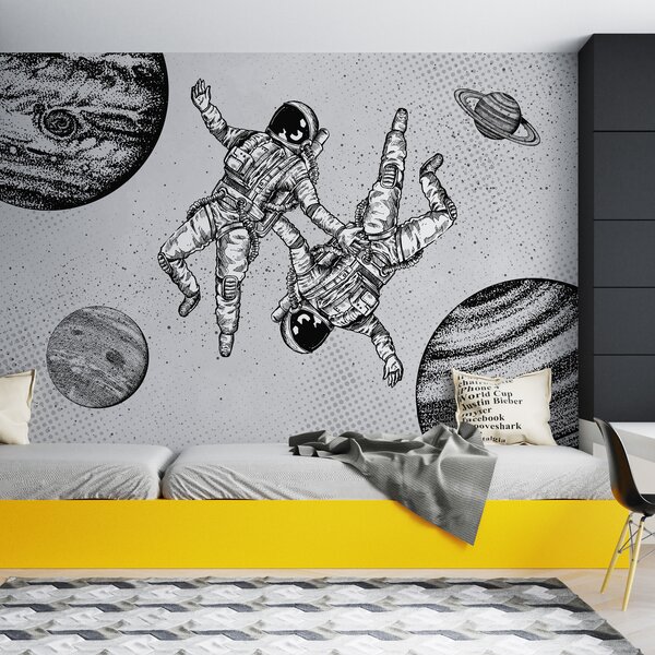 Fototapet Un desen de astronauți în spațiu, Fototapet spațiu cosmic, Fototapet populare, w00630 - Tapeko.ro