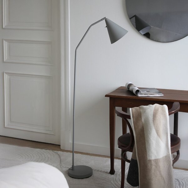 Markslöjd Lampadar LED Funil, gri, metal, dimabil, reglabil, Gri, Camera de zi / sufragerie, Metal, Modern