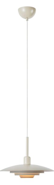 Markslöjd Lampă suspendată Piny, bej, Ø 35 cm, metal, E27, Bej, Camera de zi / sufragerie, Metal, Modern