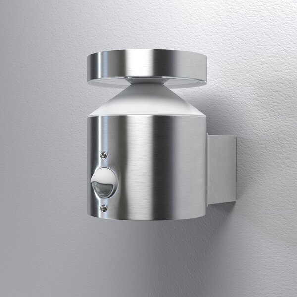 OSRAM Lampa de exterior cu senzor LED ENDURA STYLE CYLINDER, oțel, Metalic, Oțel inoxidabil, Modern