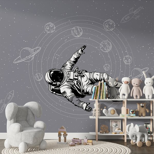 Fototapet Un astronaut plutind în spațiu, Fototapet spațiu cosmic, Fototapet populare, w00712v4 - Tapeko.ro
