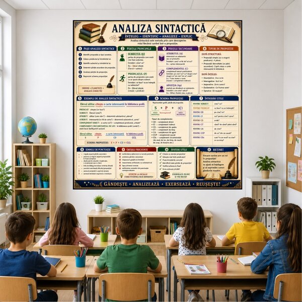 Plansa Educativa Analiza sintactica
