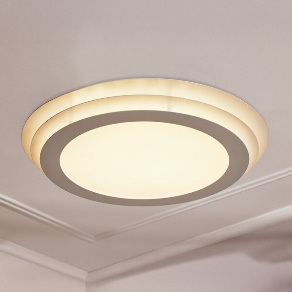OSRAM Plafonieră LED ORBIS SPIRAL LAYER, albă, Ø 50 cm, Alb, Camera de zi / sufragerie, Metal, Modern