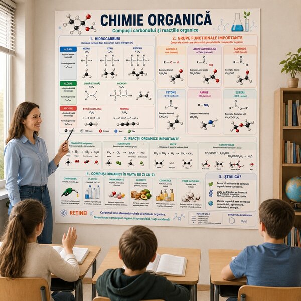 Plansa Educativa Chimie organica