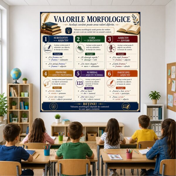 Plansa Educativa Valorile Morfologice