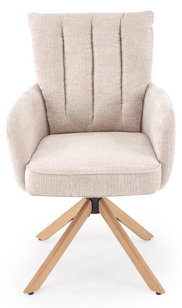 Scaun Houston 2206, Bej deschis, Stejar, 95x60x64cm, 12 kg, Lemn: Stejar