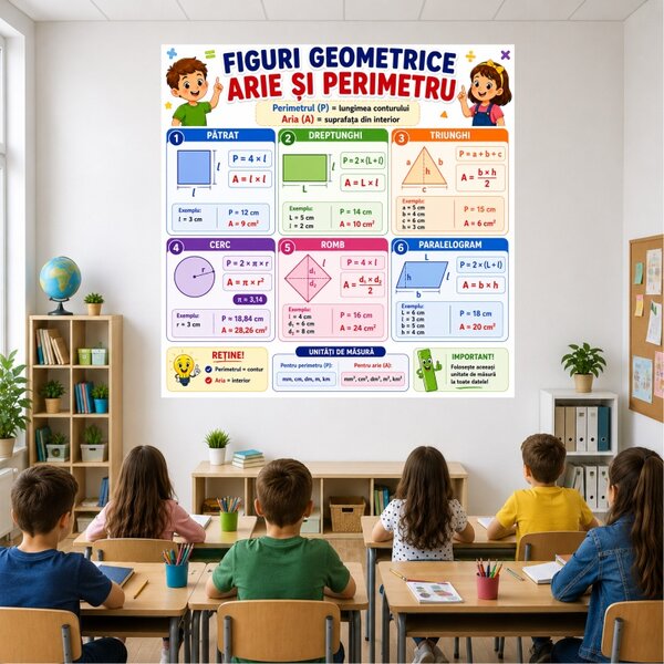 Plansa Educativa Figuri Geometrice