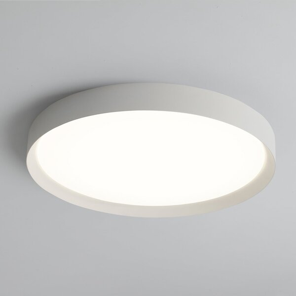ACB ILUMINACIÓN Plafonieră LED Minsk, alb, Ø 60 cm, Casambi, 42 W, CCT, reglabil, Alb, Camera de zi / sufragerie, Metal, Modern