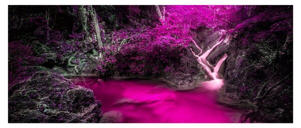 Tablou - Pădure roz (120x50 cm)