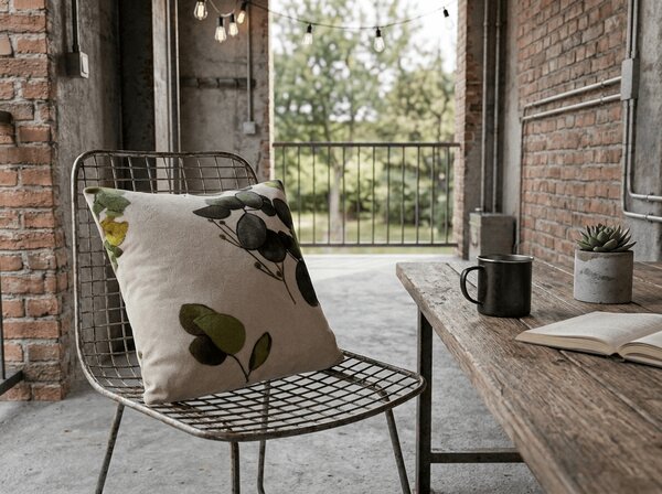 Husa de perna dubla fata DUO SENSE EUCALIA 45x45 cm microplus/flanel, colorat