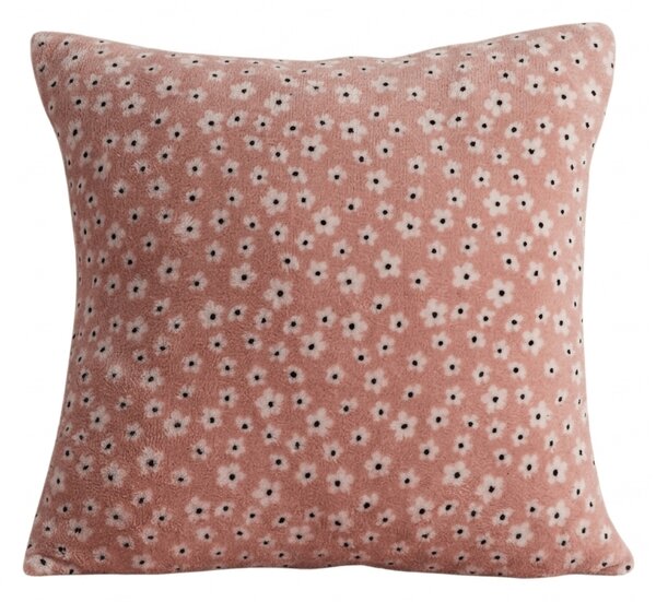 Husa de perna dubla fata DUO SENSE DAISELLE 45x45 cm microplus/flanel, roz