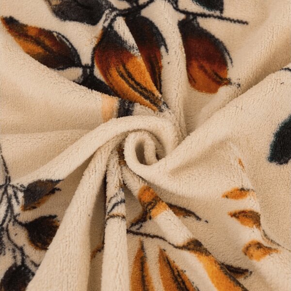 Cearsaf Cocolino microplus cu elastic AUTUMNA 160x200 cm crem