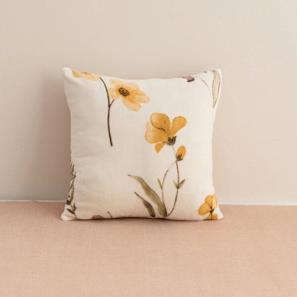 Fata de perna dubla DUO SENSE WILDELLA 45x45 cm microplus/flanel, crem