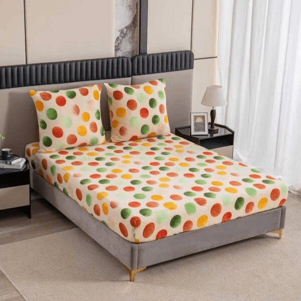 Cearsaf Cocolino microplus cu elastic DOTTELA 90x200 cm colorat