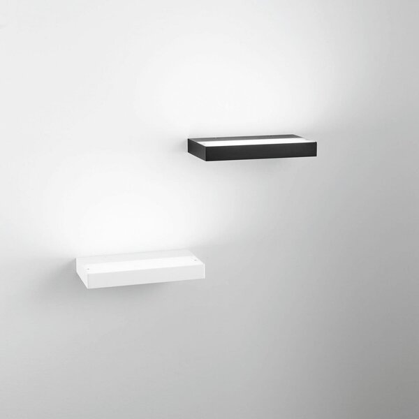 Fabas Luce Aplică de perete LED Guia, negru, metal, 24 cm lățime, Negru, Camera de zi / sufragerie, Metal, Modern, Priză de perete top