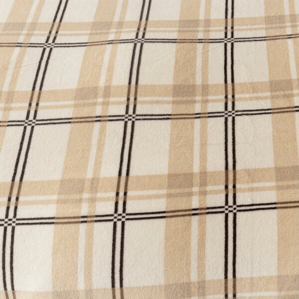 Cearsaf Cocolino microplus cu elastic PLAID 160x200 cm crem