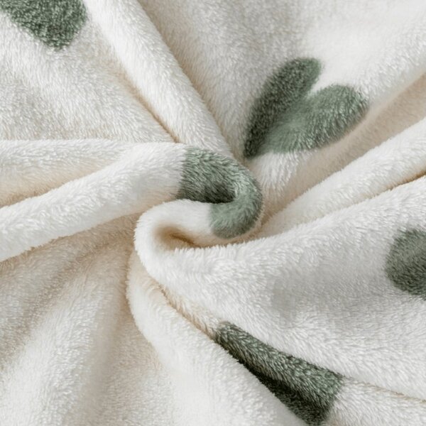 Cearsaf Cocolino microplus cu elastic HEARTINO 90x200 cm crem