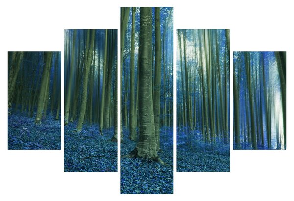 Tablou - Pădure albastră (150x105 cm)