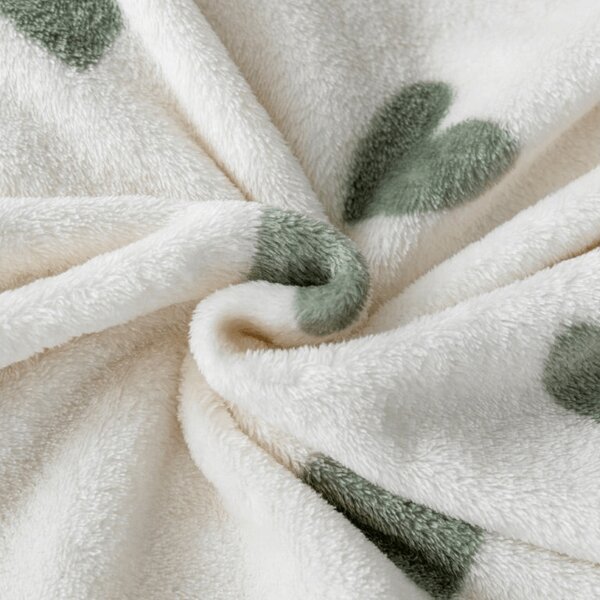 Cearsaf Cocolino microplus cu elastic HEARTINO 160x200 cm crem
