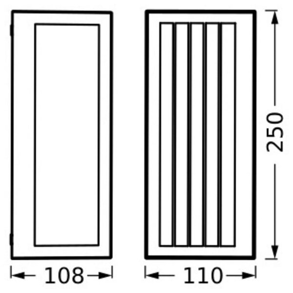 OSRAM Lampă de exterior ENDURA CLASSIC RADICK, gri închis, IP65, reglabil, Gri, Aluminiu, Modern