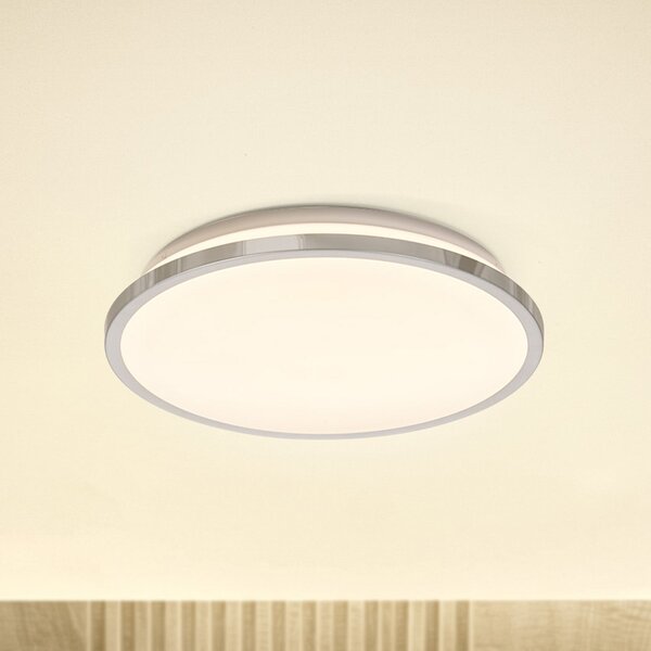 OSRAM Plafonieră LED BATHROOM, crom, Ø 30 cm, IP44, CCT, Metalic, Baie, Aluminiu, Modern