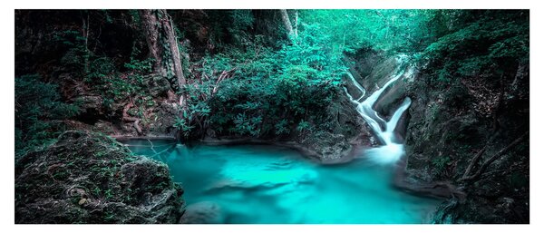 Tablou - Oază turcoaz (120x50 cm)