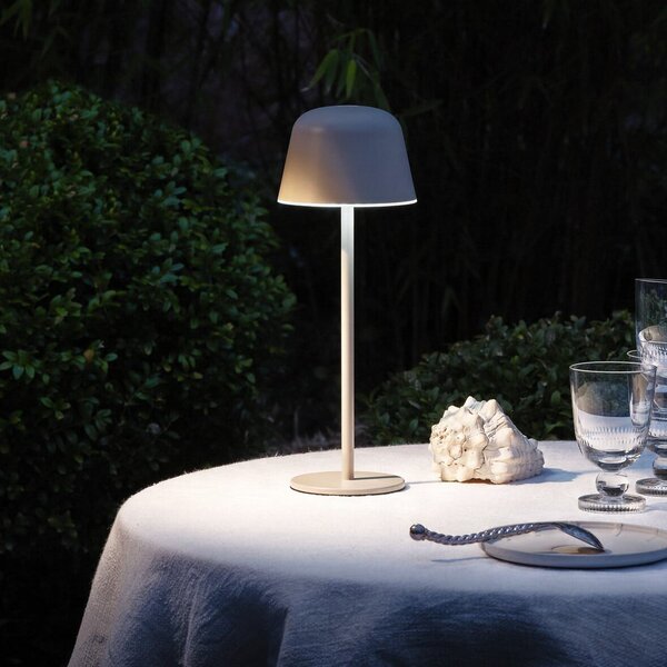 OSRAM Lampa de masă cu LED-uri ENDURA STYLE, bej 30 cm IP44 CCT, reglabil, Bej, Aluminiu, Modern