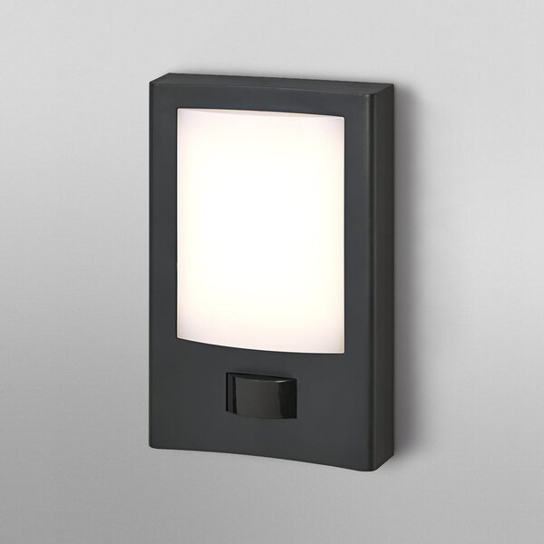 OSRAM Lampa LED cu senzor pentru exterior ENDURA STYLE ENTRANCE grafit, Gri, Aluminiu, Modern