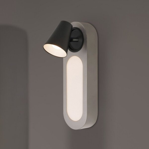 OSRAM Aplică LED NEPTUNE, albă, 1 spot, comutator metalic, Alb, Camera de zi / sufragerie, Metal, Modern